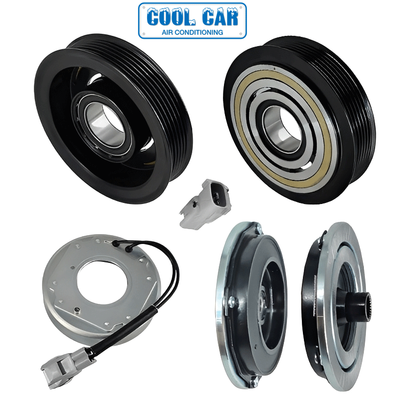 thumbnail interactive-video image 1 of Hexautoparts AC Compressor Clutch Kit For Jeep Cherokee & Wrangler TJ 4.0L – Pulley, Coil, Plate 1 of 5