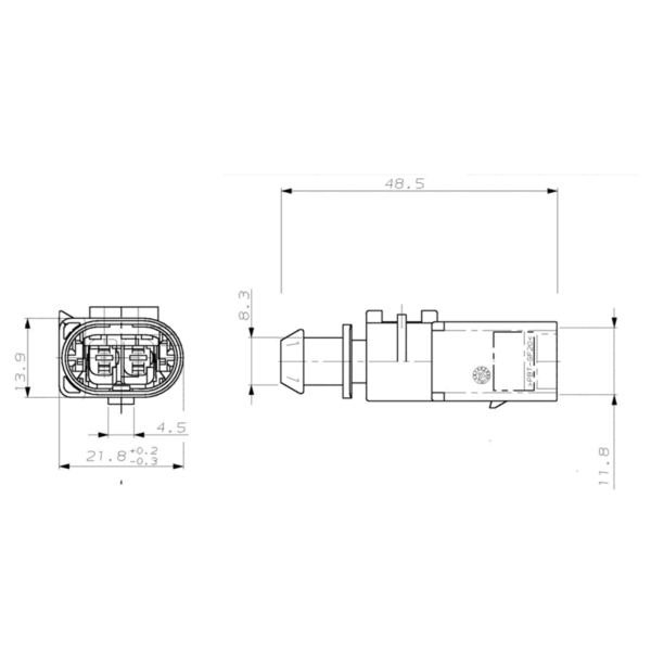A/C Compressor Connector Wire Harness Pigtail Plug Audi BMW Skoda Peugeot VW Volkswagen 2 Pin - Image 5