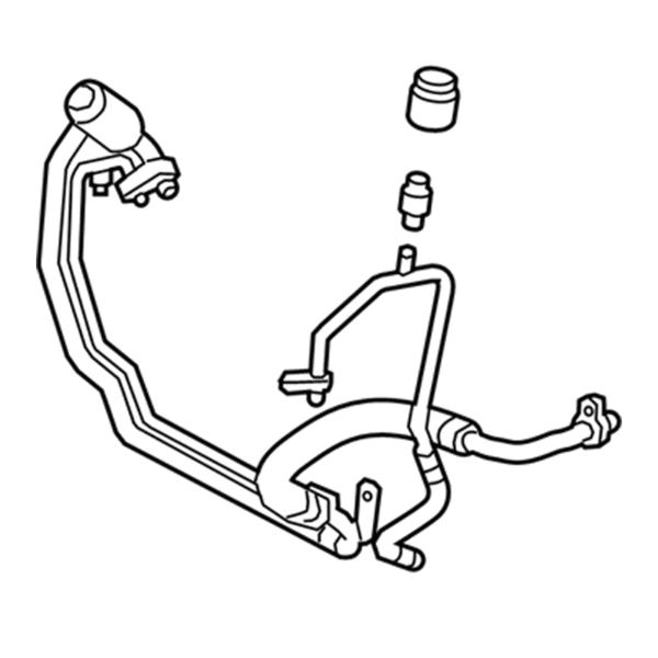 A/C Air Conditioning Discharge Hose Holden Commodore Series I VE V8 6.0L 2006-2010 - Image 2