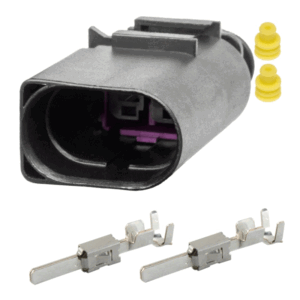 A/C Compressor Connector Wire Harness Pigtail Plug Audi BMW Skoda Peugeot VW Volkswagen 2 Pin
