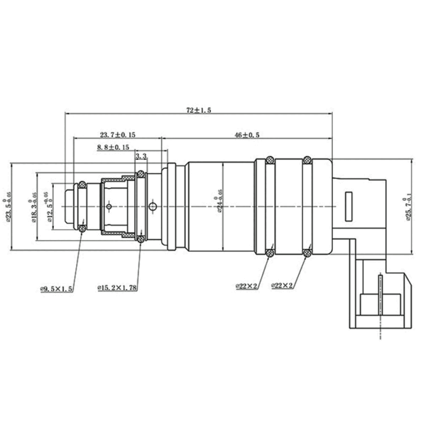A/C Compressor Control Valve Land Rover Range Rover Evoque (LV) 2011-2019 - Image 2