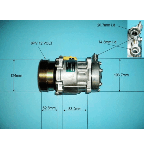 A/C Compressor Peugeot 406 D9 8B 2.5L 3.0L 1995-2005