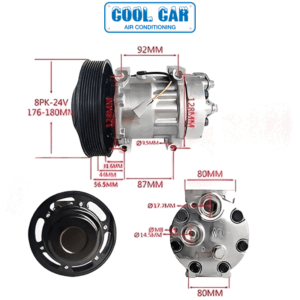 A/C Compressor Volvo FH FM Truck 24v With 1 Pin Connector