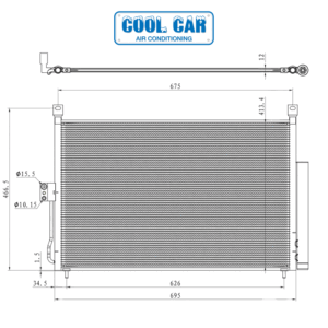 A/C Condenser Isuzu D-Max TFS TFR 3.0L Diesel 2020-2026