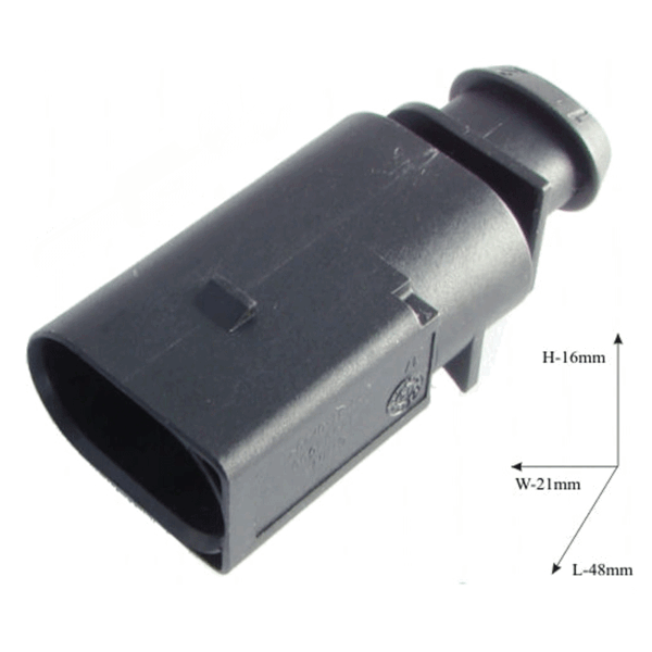 A/C Compressor Connector Wire Harness Pigtail Plug Audi BMW Skoda Peugeot VW Volkswagen 2 Pin - Image 2