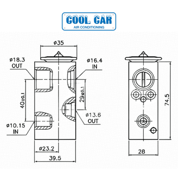 Genuine Thermal Expansion TX Valve Fiat 500 0.9L 1.2L 1.3L 1.4L 2016-2024 - Image 2