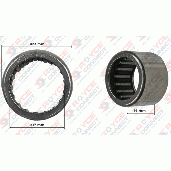Denso 10P13 10P08 A/C Compressor Bearing 16x17x23mm - Image 2