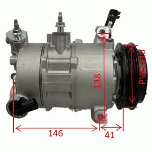 A/C Compressor Ford Mustang 2.3L 2015-2023 - Image 3