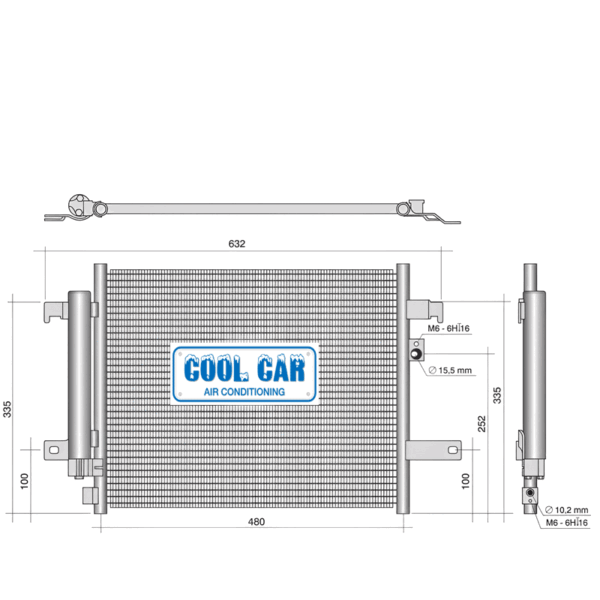 A/C Condenser Mazda MX-5 2.0L Petrol 2016-2023 - Image 2