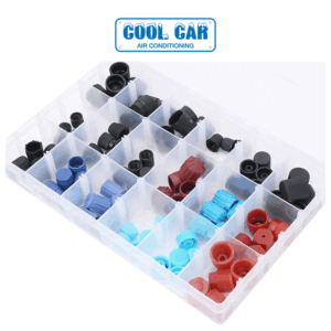 R134a A/C Air Conditioning Schrader Valve Core Dust Cover Caps