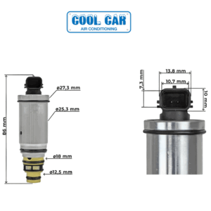 Valeo DCS17E DCS17EC DCS17ECR A/C Compressor Control Valve Ford Land Rover Volvo